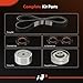 A-Premium Engine Timing Belt Kit Compatible with Audi Cars - A6/A6 Quattro 1995, 100/100 Quattro 1992-1994, 90/90 Quattro 1993-1995, Cabriolet 1994-1995 - 2.8L