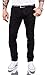 Produktbild Rock Creek Herren Jeans Hose Slim Fit Stretch Jeans Schwarz Herrenjeans Herrenhose Denim Rinsedwash Knitter Look Stretchhose RC-2146 Pureblack W32 L30