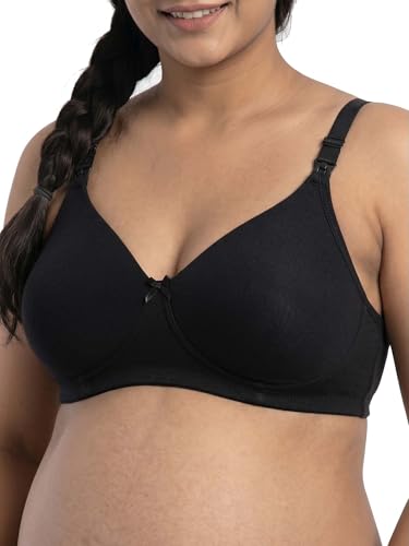 Image of Inner Sense Organic Cotton Bamboo Nursing Bra for Women I High Coverage Feeding Bra I Lightly Padded Maternity Wear with Wirefree Design and Thin Strap Sling