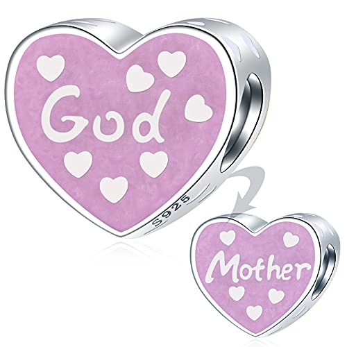 EMOSTAR Mothers Day Family Theme Charms, Sterling Silver Mother Father Daughter Son, Nana, Wife Husband, Godmother, Mom Crown, Sister Heart Beads, Gifts for Mama/Fathers Day/European Bracelet