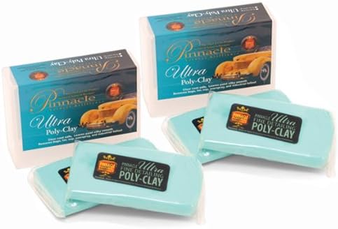 Pinnacle Ultra Poly Clay  Arcilla automotriz para descontaminación de pintura  Elimina contaminantes, alquitrán y caídas industriales  Eficaz para