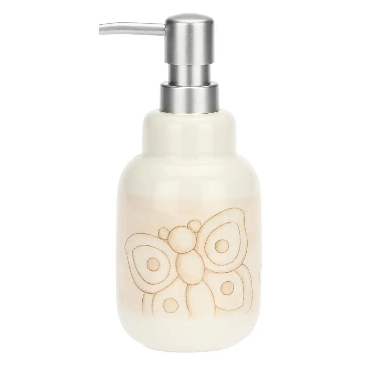 THUN, Dosa Sapone in Gres, Linea Elegance, Dispenser Sapone, Idea Regalo per la Casa, 8 x 8 x 19 cm