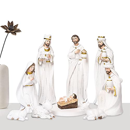 Presépio Natal - Conjunto estatuetas estátua presépio delicado, decoração presépio natal interior ao