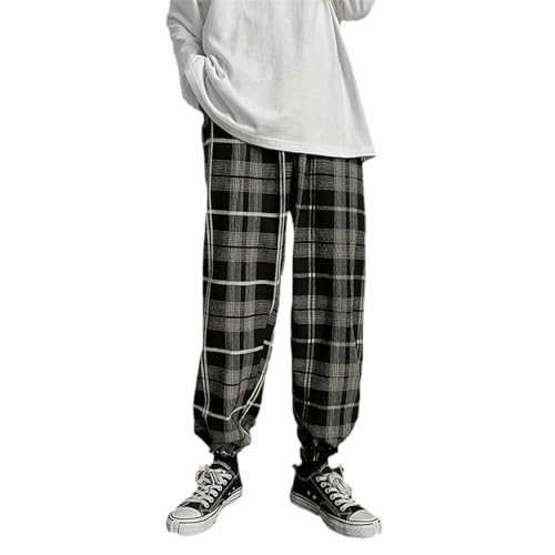 Pantalon décontracté vintage homme au style streetwear japonais ample