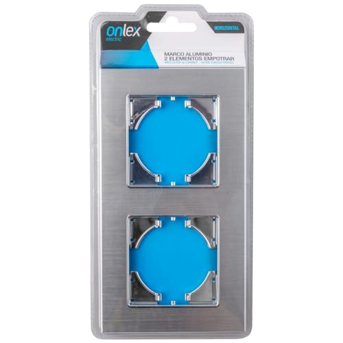 Cadre alu horizontal double pour masquer les défauts d'encastrement mural - 2