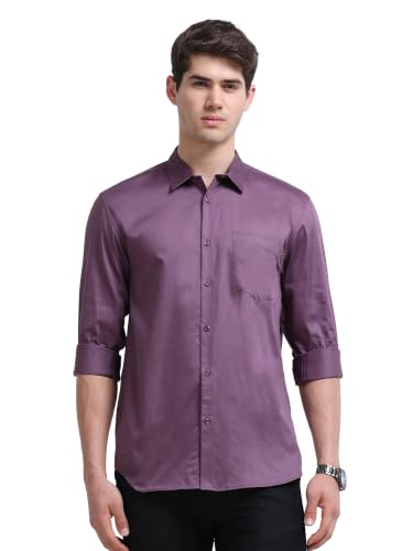 Image of Miraan Men's Satin Long Sleeve Casual Shirt (GASATIN)