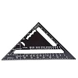 angulo de aluminio de 3/4 negro 【Características】 La escala del transportador del transportador de ángulo triangular es 0-90 °. Y tiene un cuerpo de aluminio fundido fuerte, con una escala clara y precisa, por lo que es muy conveniente leer el valor