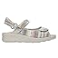 Multi White Ligned Suede