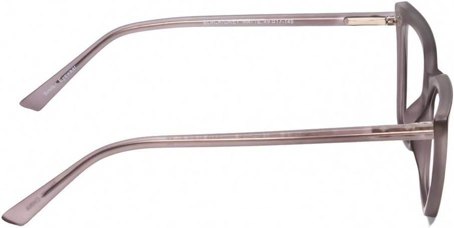 Calabria Gotham Chic 84 Triangular Reading Glasses +1.50 Grey Crystal Black Women Cateye Eyeglass Trendy Reader w/Hard Case