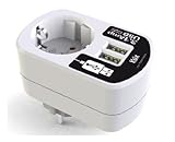 Ksix BXCDAU01B - Adaptador directo USB dual 3A con enchufe de red, blanco