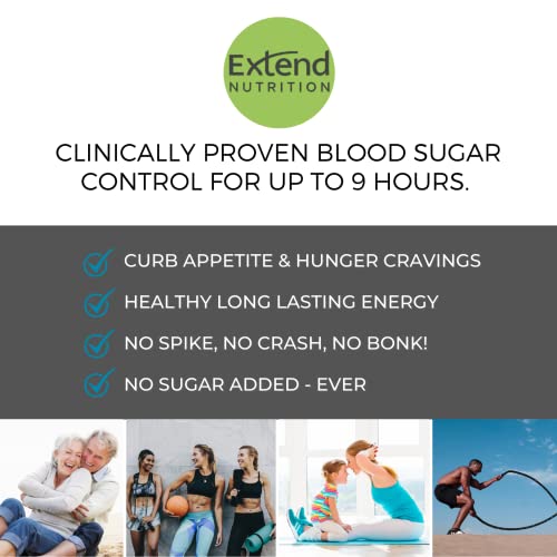 Extend Nutrition Bars Yogurt And Berry Flavor Diabetic Snack Foods - Diabetic Snacks For Adults To Help Control Weight, Hunger/Blood Sugar, Low Carb/Glycemic, Keto Friendly Yogurt And Berry (15 Count) #TOP5