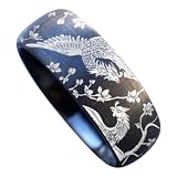 Phoenix Bird Wedding Band Engraved Phoenix Wedding Ring Chinese Phoenix Engagement Ring Fire Bird Wedding Ring Dragon Phoenix Gift Phoenix jewelry