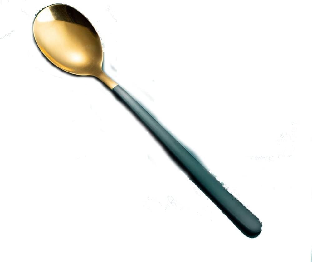 Cooking Spoons Spoon Fork Portable Dinnerware Coffee Soup Scoop Flatware Long Handle Cutlery Kitchen Tableware Table Spoons (Size : 6)