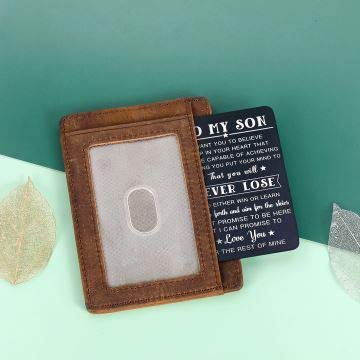 Brieftaschenkarte „To My Son“ – Personalisierbares Geschenk Für Sohn, Geburtstag, Valentinstag