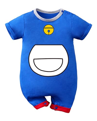 IURNXB Infant Baby Boys Girls Romper Cartoon Bell Design Short Sleeve Jumpsuit 1-18 Months Soft Casual Onesies