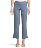 Krazy Larry Women's Stretch Linen Wide Ankle Indigo Size: 4 Inseam: 28