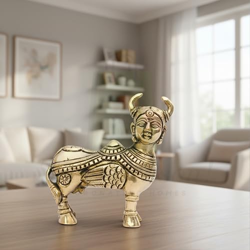 Image of Kamdhenu Cow Statue | Vastu Idol for Home and Office | Vastu 3D Remedy | Zonal Placement -ESE | (Size-8 * 10.5 CM, WEIGHT-540 GRAM Approx)
