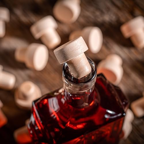 KADAX Synthetischen Korken 18,5 mm, Flaschenkorken zum luftdichten Verschließen von Weinflaschen & Likörflaschen, Wiederverwendbare Weinkorken, Bastelkorken (10 Stück)