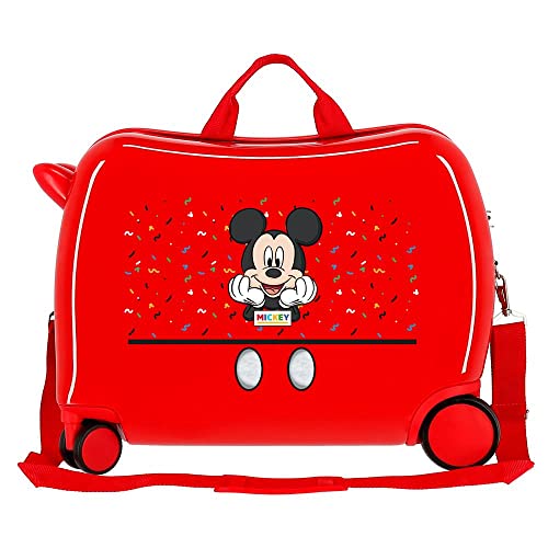 Miniatura 3 de Disney It S A Mickey Thing Maleta Infantil Rojo 50x38x20 Cms Rígida Abs Cierre De Combinación Lateral 34l 1,8 Kgs 4 Ruedas Equipaje De Mano