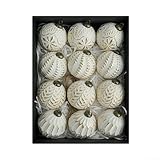 HpLive 12 Stück Vintage Weihnachtskugeln 8 cm, rustikale Christbaumkugeln, langlebige Weihnachtsbaum Dekoration für festliche Wohnideen(Gold)