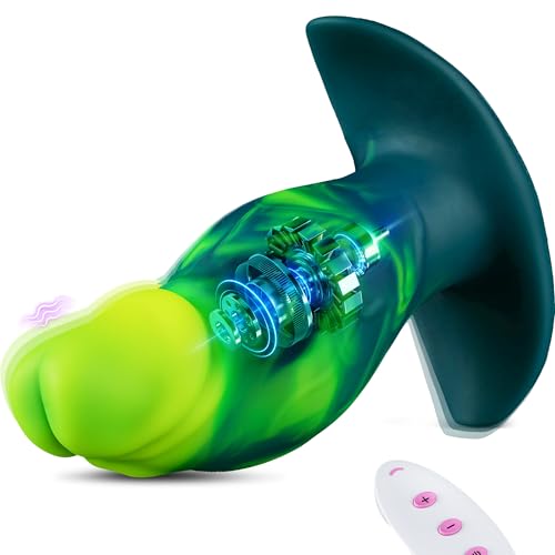 6.5 Vibrating Butt Plug Large Buttplug Vibrating Anal Plug Prostate Massage Anal Vibrator Dilator for Training & Stretching Silicone Prostate Dildo with Safe T-Base Adult Sex Toys for Men Women