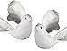 11" Artificial Flocked White Feather Dove-set of 2