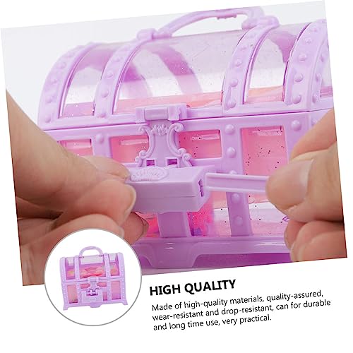 BCOATH 1 Conjunto Baú De Tesouro Meninas Brincam De Maquiagem Brincar De Fingir Brinquedo De Maquiag