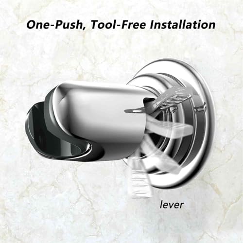 BOPai Suction Cup Shower Head Holder – Adjustable 20°, Chrome by BOPai - Used condition - Image 4