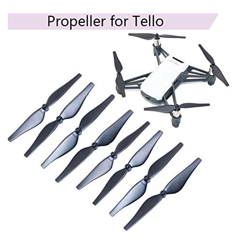 Qklyxr Hélices for drones, accesorios duraderos de repuesto, cuchillas CW CCW blancas, rojas, azules y amarillas, for DJI Tello Hélice para dron de carreras FPV(Bundle 1,White) - imagen 5