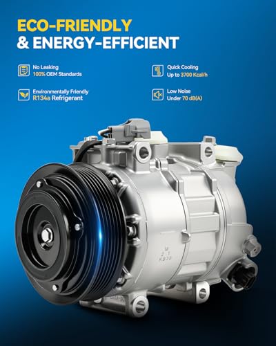 Image of PHILTOP C2974 Air Conditioner AC Compressor with Clutch for Ram 1500 2014-2019 3.6L,1500 Classic 2019-2022 3.6L