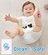 Zemiu XL Größe Baby Abdruck Set, 2 Pcs Baby Handabdruck und Fußabdruck Set Clean Touch Stempelkissen für Neugeborene/Baby Shower/Familie Geschenk,Pfotenabdruck Set-Blau