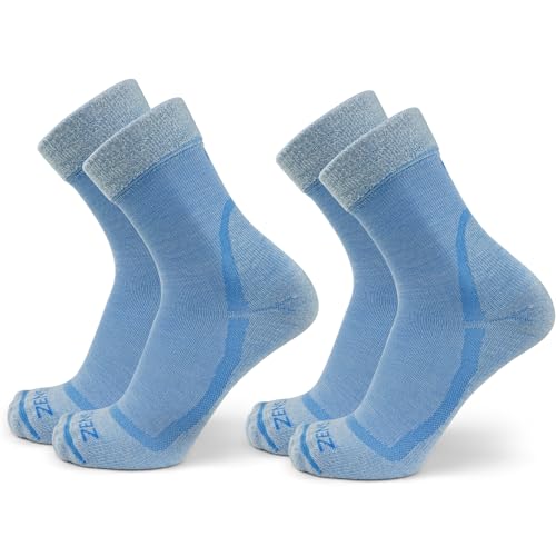 Image of Zensah Calming Sleep Socks - Warm, Soft, Fuzzy, Wool, Thermal, Slipper Sock for Women