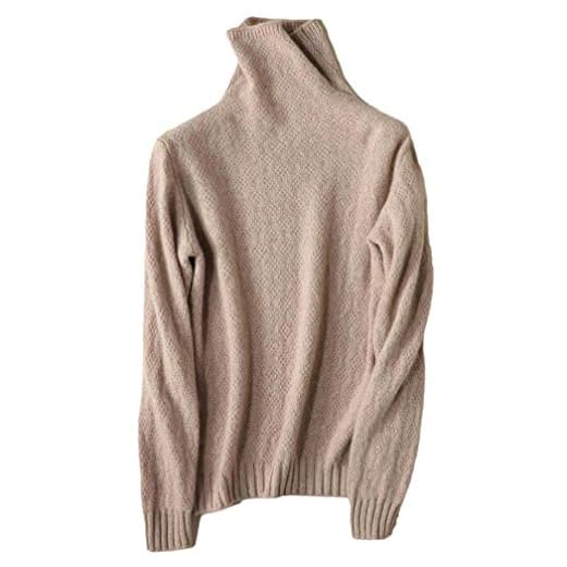 Liny Xin dam merinoull ledig långärmad tröja lätt för höst och vinter stickad polotröja jumper