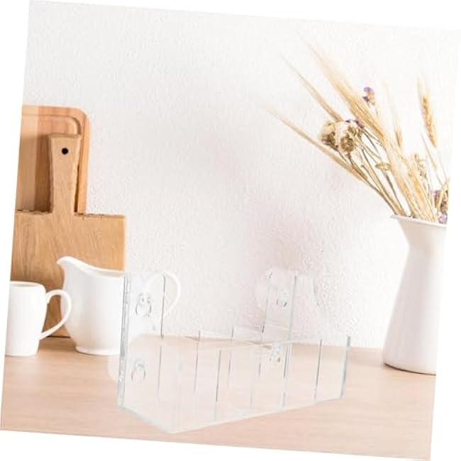 Suction Cup Acrylic Beverage Storage Rack for Fridge Door Space-saving Organizer for Bottles and Cans Easy to Clean Compartments for Home and Office Use