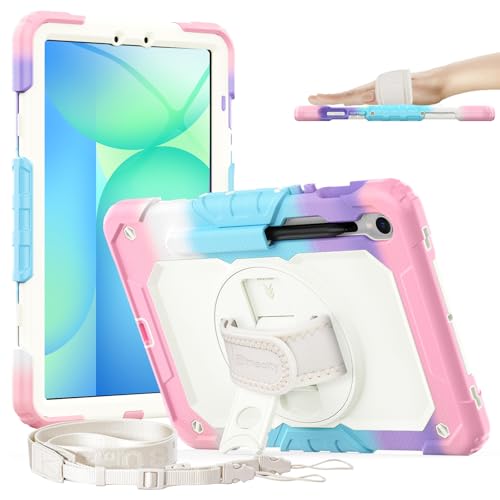 Timecity Case for Samsung Galaxy Tab S10 Lite/S10 FE/S9 FE 5G/S9, Pink Camo