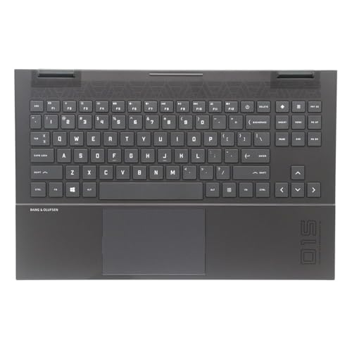 wzqrps Replacement for HP OMEN 15-EK 15-EN 15Z-EN100 Laptop Upper Case Palmrest RGB Backlit Keyboard Touchpad Assembly Part M00667-001 Black