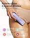 Bikini Trimmer for Women, Pubic Hair Trimmer Shaver for Women -Waterproof Hair Shaver Razors, LADYSPOT™ Shaving Sets,with 3 Guards,Replaceable Hypoallergenic Ceramic Blade,Wet/Dry(Purple)