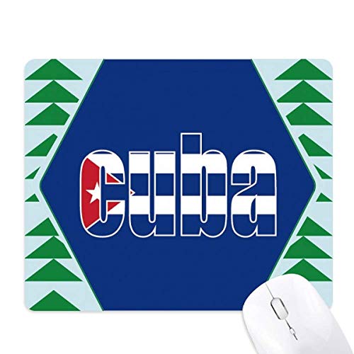 Tapis de souris Cuba pavillon empêchant le glissement grâce à sa base en caoutchouc