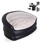 Twin Size Inflatable Couch Outdoor Air Sofa with Air Pump, Lightweight Lounger Sofa for Camping, Comfortable Inflatable Sofa for Lounging Twin Size Inflatable Couch Outdoor Air Sofa with Air Pump Lightweight Lounger Sofa for Camping Comfortable Inflatable Sofa for Lounging