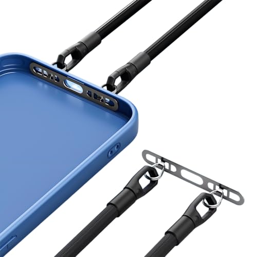 2口タイプホルダー スマホショルダー ストラップホルダー ダブルリング スマホストラップ 2点吊り 極薄0.4mm ステンレス製 充電干渉なし 紛失・落下・盗難防止 薄型 丈夫 iFaceケース対応 ストラップホルダー ダブルリング (シルバー)