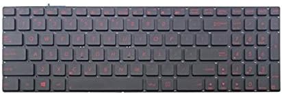 New Laptop Keyboard (Without Frame with Backlit) Replacement for ASUS N550 N550J N550JA N550JK N550JV N550LF N750 N750J N750JK N750JV Series Q550 Q550L Q550LF,US Layout Black Color