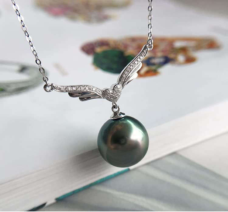 Gifts for Women Wife Anniversary Tahitian Black Pearl Necklaces-Gifts for Mom - Birthday Christmas Day Gifts Mothers Day Valentine's Day Gifts for Her Jewelry Gifts2