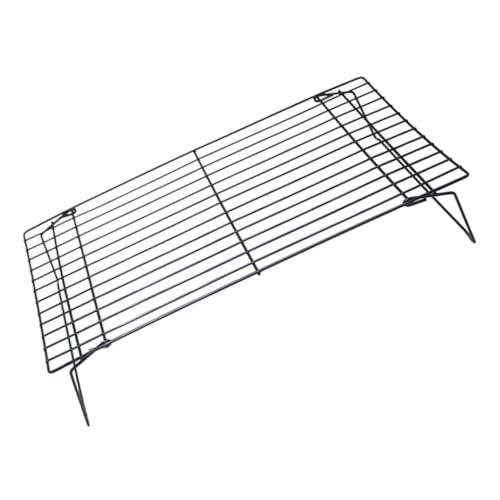 KICHOUSE Rejilla Para Enfriamiento Plegable Para Pasteles Rack Metálico Resistente Al Calor Para Hornear y Barbacoa Accesorio Multifunción Para Cocina Doméstica