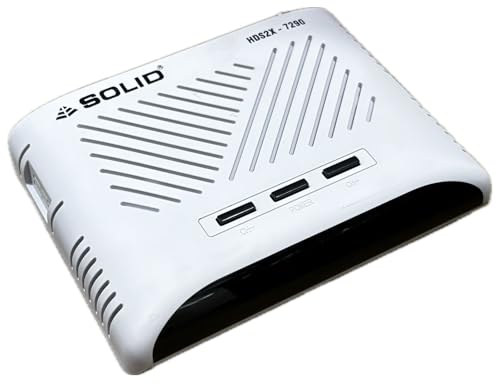Image of Presents Solid HDS2X-369 PRO S2X, HEVC 8bits H.265 Free-to-Air Set-Top Box with Inbuilt WiFi for Watch YouTube and 25 Online Tv Channels Multi Language
