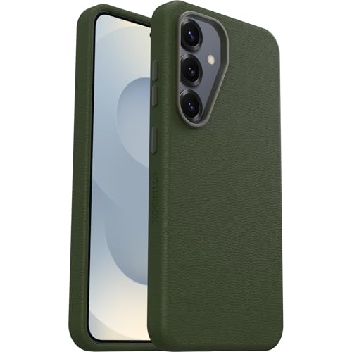 Coque Samsung S25 Otterbox Symmetry en cuir de cactus vert luxe et fine