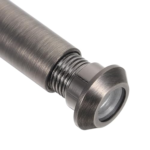Toddmomy 1 set mirilla metálica de ángulo amplio con cubierta y herramienta de taladro 12mm, visor de puerta de seguridad para apartamento o entrada de casa, kit de mirilla para mayor privacidad 1.38-2.36'' (marrón claro) miniatura 3