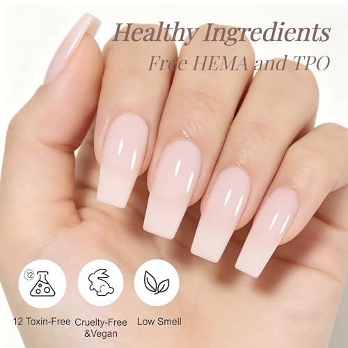 Esmalte de Gel Nude Sheer Milky White 15ml miniatura 4