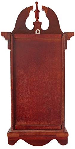 Bedford Clock Collection Bed-1915 26.5" Colonial Mahogany Cherry Oak Finish Chiming Wall Clock With Roman Numerals #TOP2