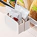 lefeindgdi Plastikowe pudełko do przechowywania na lodówce drzwi boczne mała torba, wisząca zdejmowana kuchenna pudełko do przechowywania zamrażarka szafka na blaty organizer