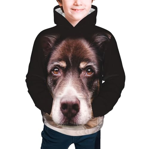 Border Collie Boy, Girls Sports Shirt Youth Pullover Fashion Hooded Sweatshirt